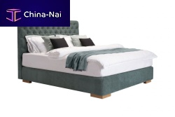 Double bed SCARLETT CONTINENTALcontemporaryupholsteredwith tufted headboard
