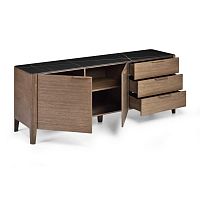 Contemporary sideboard ALBAwoodenmarblewith drawers
