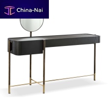 Contemporary dressing table SHANGHAIwoodenleather1-seat