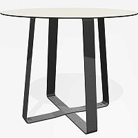 Minimalist design table HOT DOTpowder-coated steelgalvanised steelHPL
