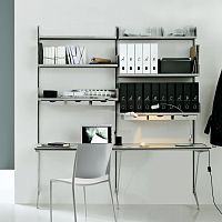 Wall-mounted shelf TRIESTEmodularcontemporarymethacrylate