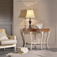 Traditional sideboard table AMBROSIA woodenhalf moonwith drawer