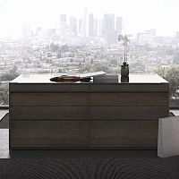Contemporary chest of drawers ISLAND lacquered woodmodularnot specified