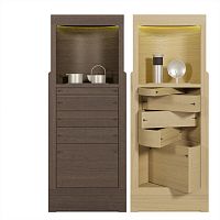 Contemporary chiffonier SIMAnatural oaksucupiragray