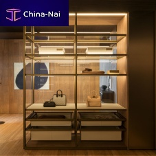 Modular walk-in wardrobe GLISS MASTERcontemporaryglassmelamine