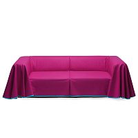 Contemporary sofa CAPEfabricorangepink