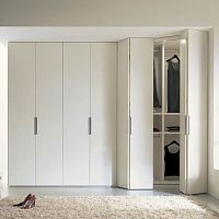 Corner wardrobe SLOWcontemporarylacquered woodsliding door