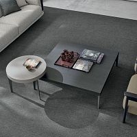 Contemporary coffee table Atollowoodenmetal baserectangular