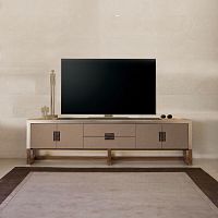 Contemporary TV cabinet ARMAND TV lowboardwith drawerswalnut