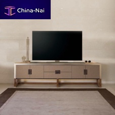 Contemporary TV cabinet ARMAND TV lowboardwith drawerswalnut