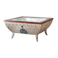 New Baroque design coffee table SARAYA AT 602/SZglasswooden basesquare