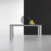 Contemporary table DIAMANTEwood veneeraluminumaluminum base