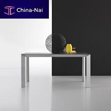 Contemporary table DIAMANTEwood veneeraluminumaluminum base