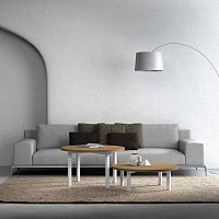 Contemporary coffee table CENTRIC lacquered woodlacquered glassceramic