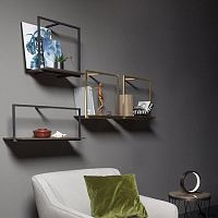 Wall-mounted shelf 9730 PROFILE Gianluigi Landonicontemporaryblack