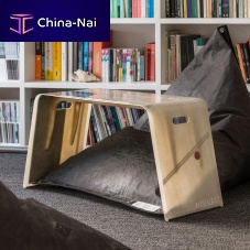 Contemporary side table COQUE PVCresinfiberglass