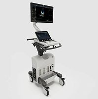 On-platform, compact ultrasound system Vivid S70Nfor cardiovascular ultrasound imagingB/Wcolor doppler