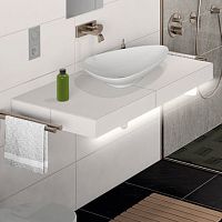 Wall-mounted wash stand LAVADO-FLOAT Gstainless steelcustomsingle