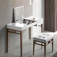 Contemporary dressing table 7001 wood veneerlacquered MDF1-seat