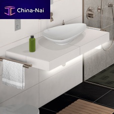 Wall-mounted wash stand LAVADO-FLOAT Gstainless steelcustomsingle