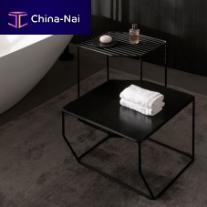 Contemporary side table FM02 SERIESpowder-coated steelgalvanised steel basesquare