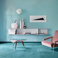 Wall-mounted bookcase D.355.1 contemporaryelmby Gio Ponti