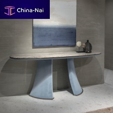 Contemporary sideboard table DAMIENmarbleleather basehome