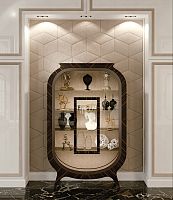 Contemporary display cabinet CVC044free-standingebony