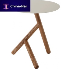 Contemporary side table BASILEwoodenroundhome