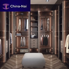 Contemporary walk-in wardrobe VENEREwoodenmetalleather