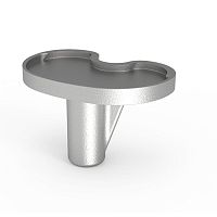 Fixed-bearing tibial bearing cemented