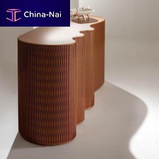 Contemporary sideboard table Infinity painted woodpainted wood basecurved