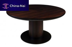 Contemporary dining table JOBURG woodenwooden baseround
