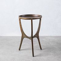 Contemporary side table HUDSONsteelroundhome