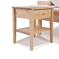 Traditional bedside table KUUSAMObirchplywoodrectangular