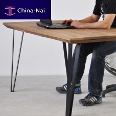 Contemporary table ashpainted steelrectangular