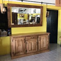 Contemporary sideboard B-13oakwith drawerswith swing doors