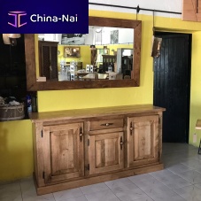 Contemporary sideboard B-13oakwith drawerswith swing doors