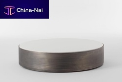 Contemporary coffee table PANAREAglasssteeltitanium