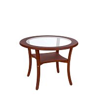 Traditional coffee table MIRAglassbeechbeech base