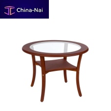 Traditional coffee table MIRAglassbeechbeech base