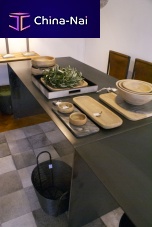 Contemporary dining table EISERNE TAFELsteelrectangularextending