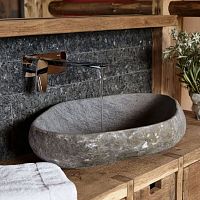 Countertop washbasin BATU KALIstonewithout holewithout overflow