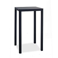 Contemporary high bar table LA tableHPLpainted metal basesquare