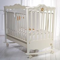 Single bed ROMANTICOcontemporarychild'son casters