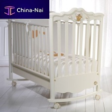 Single bed ROMANTICOcontemporarychild'son casters