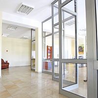 Wall-hung partition aluminumsteelcommercial