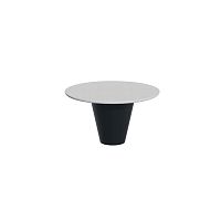 Contemporary side table Round Up 28004concretesteel baseround