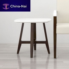 Contemporary side table FAERONbeechlaminateSolid Surface