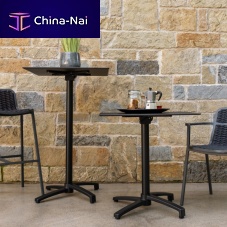 Contemporary high bar table DAKOTAHPLaluminiummetal base
